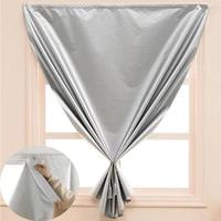 100 blackout waterproof fabric window curtains thermal insulateduv protectionfor bedroomsliving roombathroom velcro curtain