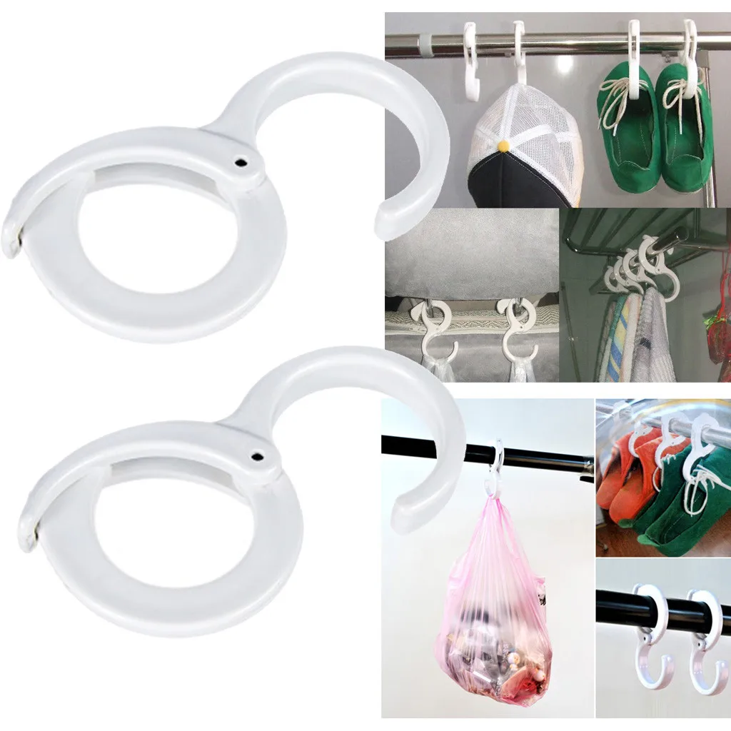 Пластиковые S образные крючки 2 шт. застежка держатель защелка подвесное