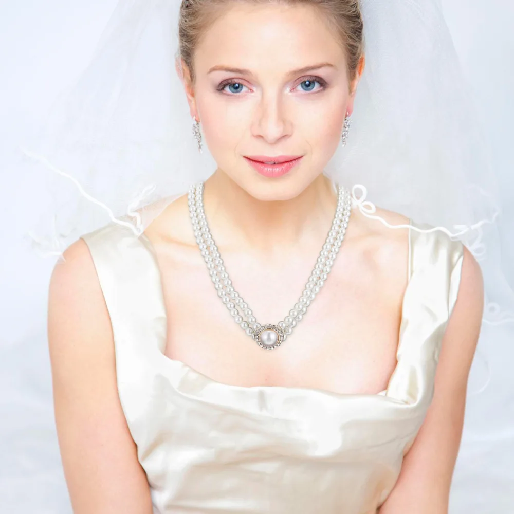 

Double-layer Pearl Necklace Creative Pendant Imitation Pearl Chain Fashion Gift
