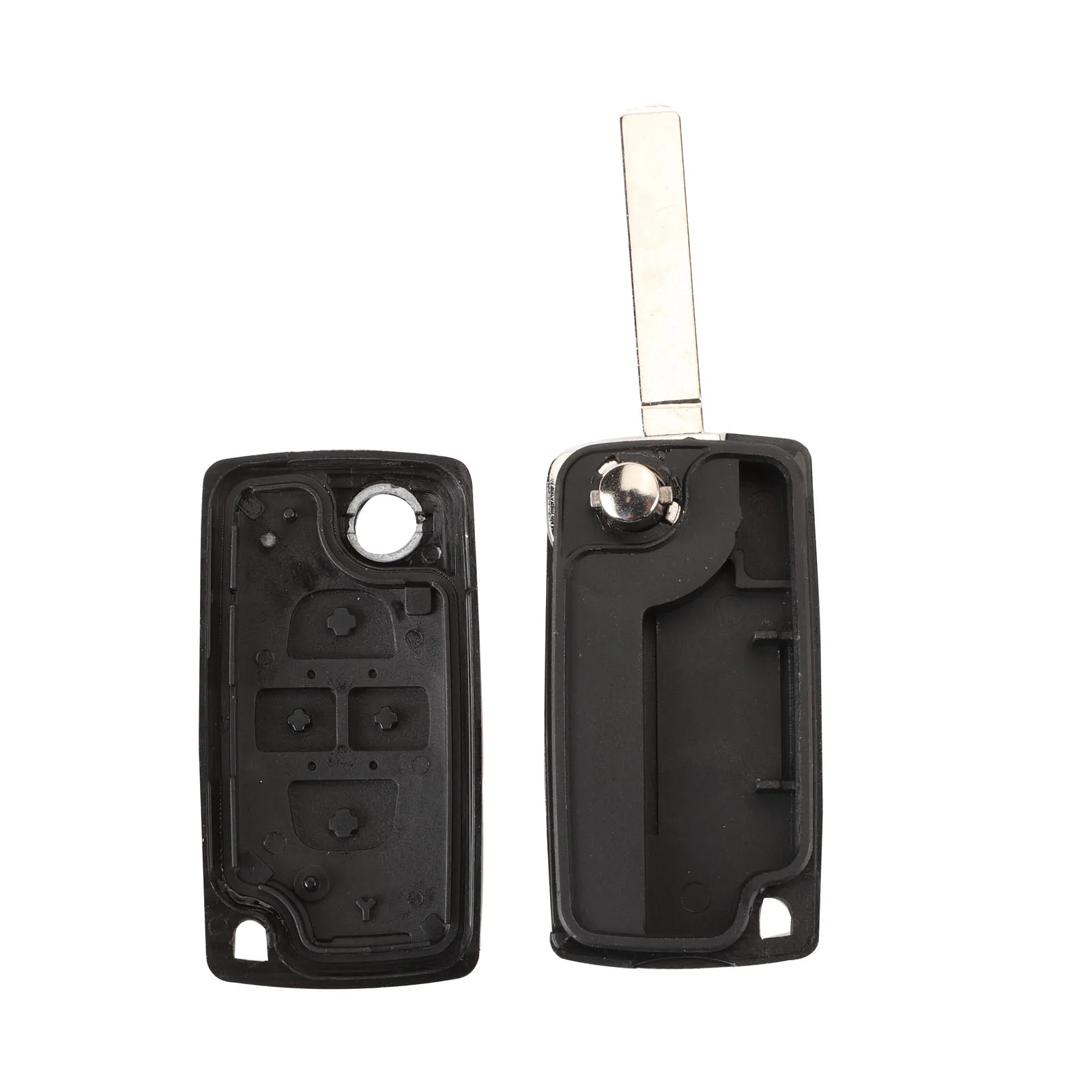 jingyuqin 4 Button VA2/HU83 Flip Folding Remote Fob Key Shell Case For Citroen C8 Peugeot 1007 Replacement Cover Blank | Автомобили и