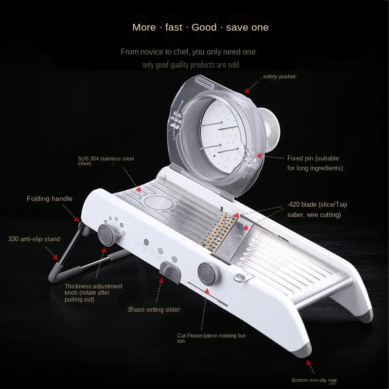 Регулируемая Терка-шинковка для овощей профессиональная Терка с лезвиями из