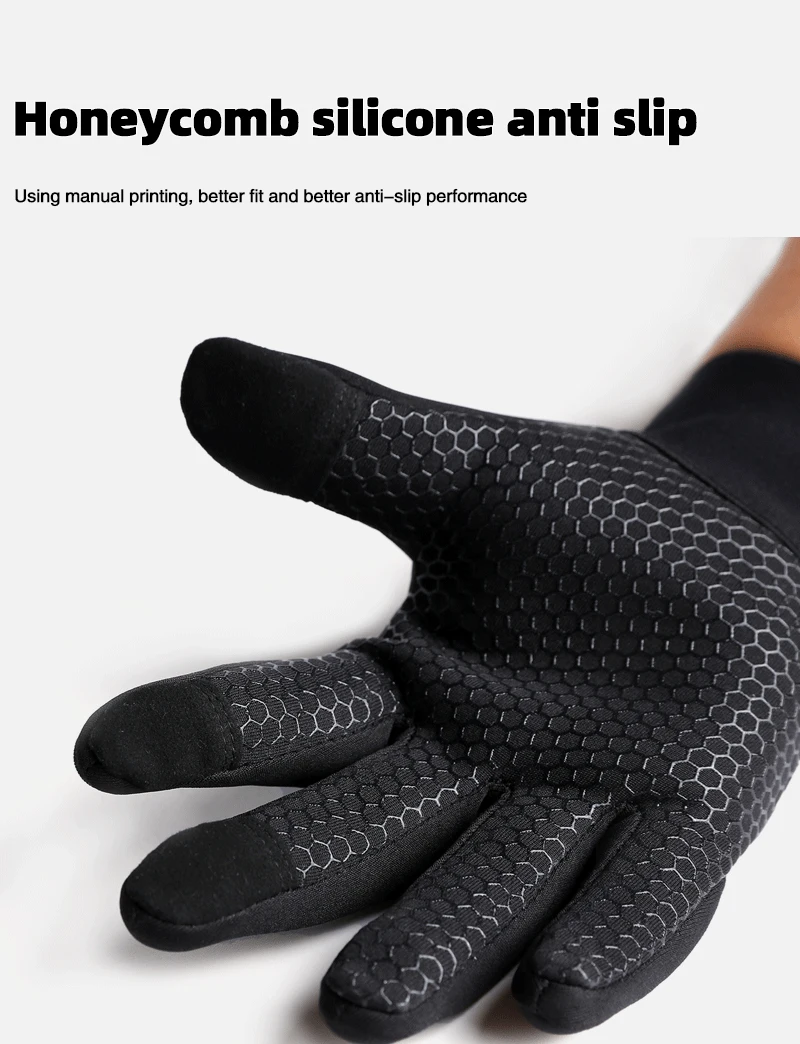 

Autumn And Winter Outdoor Sports Men And Women Waterproof Windproof Warm Gloves Riding Touch Screen Zipper Ski Full Finger Glove
