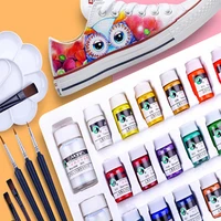 textile fiber pigment acrylic waterproof painting shoes painting set hand painted canvas sneakers graffiti diy dye painting