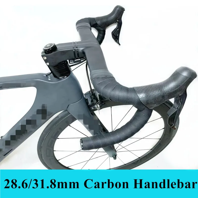 

B05 Carbon Road Handlebar Carbon Intergrated Handlebar For 28.6mm/31.8mm Fork Steer with Top cap