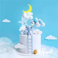 moon elephant star squirrel cake topper for baby shower baking dessert birthday decoration anniversary supplies kid sweet gifts