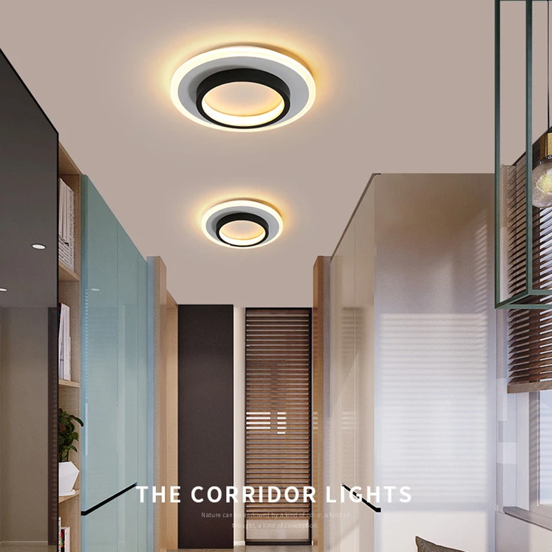 $21.18 Nordic Aisle LED Ceiling Light for Bedroom Decorative 20W 220V Indoor LED Ceiling Lamp for Kitchen Hallways Corridor Home Lights