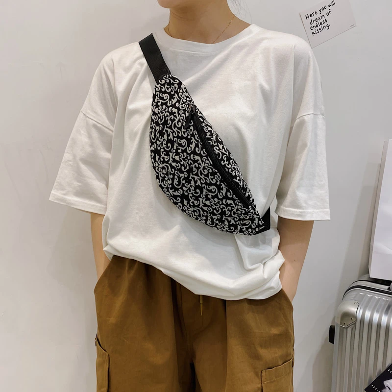 Поясная Сумка женская из искусственной кожи с леопардовым принтом модная