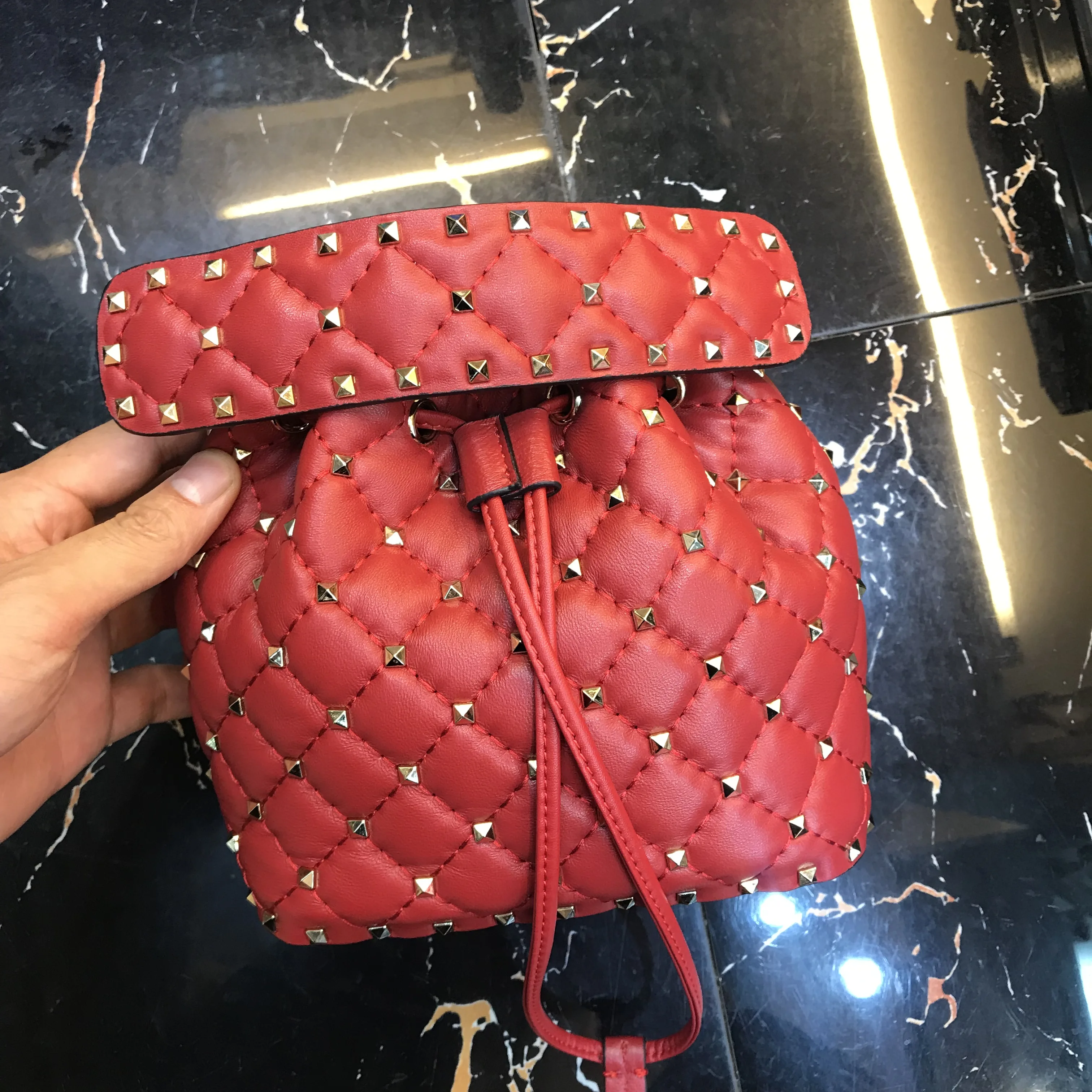 Женская мягкая сумка ведро Kafunila дизайнерская через плечо из натуральной кожи от