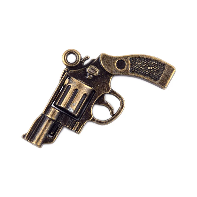 

Оптовая продажа револьвер Кулон Ретро Бронзовый тон кожа цепь Стиль ожерелье кулон сплав ювелирные аксессуары 50 шт./лот: