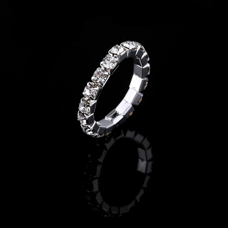 Модные вечерние классические ювелирные изделия Anillos, потрясающие многорядные растягивающиеся кольца с бриллиантами для женщин