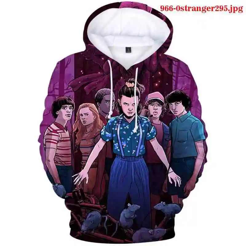 

Hot Sale Hoodies Stranger Things 3d Men Hoodies Autumn Winter Casual Oversized Sweatshirts Fashion Stranger Things Women Hooded