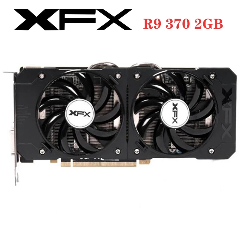 Б/у графическая карта XFX R9370 2 ГБ для AMD Radeon R9 370 Гб графические карты GPU настольных