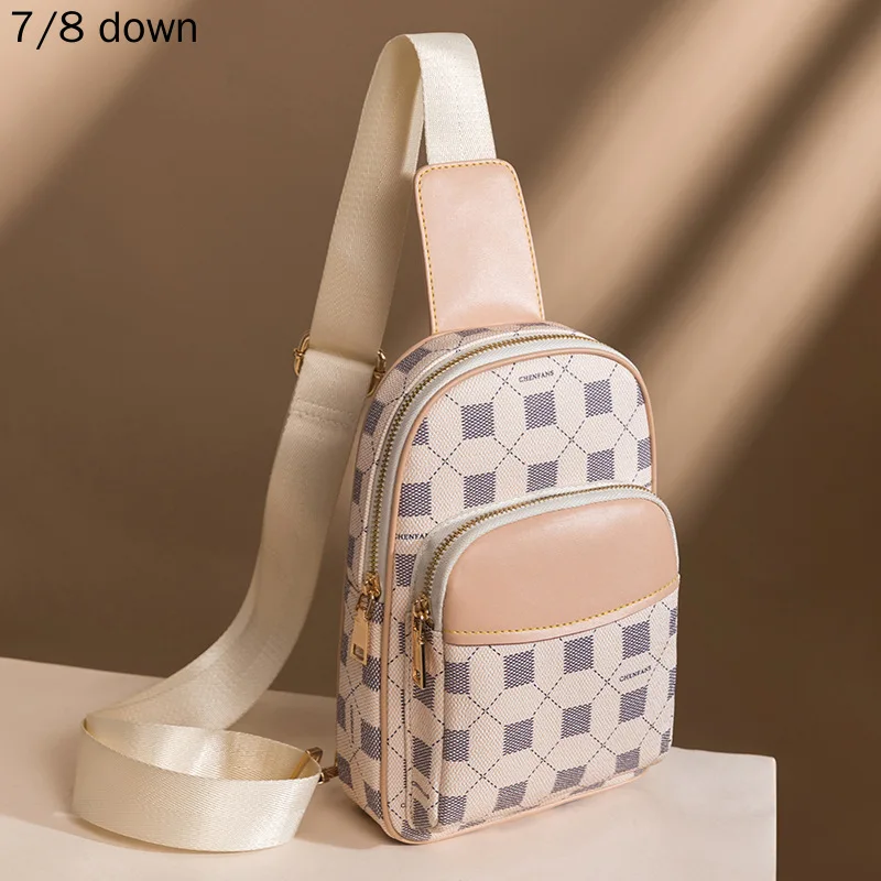 

Luxury Messenger Bag PU Leather Women Chest Bag Vintage Crossbody Shoulder Bag Women's Business Sling Bags Casual Chest Pack