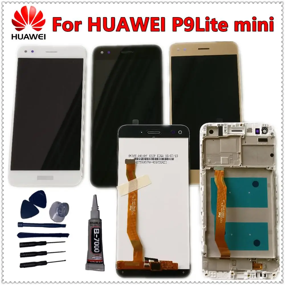 ЖК-дисплей с рамкой для Huawei P9 lite mini сенсорный экран Y6 Pro 2017 L22 TL00 ЖК-экран |