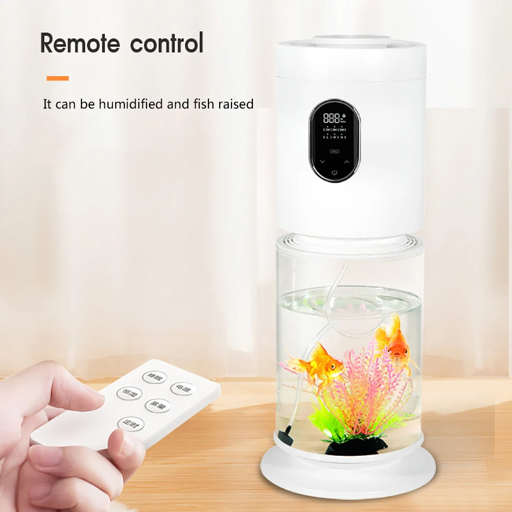 Creative 2-in-1 Remote Control Air Pump With Oxygen Range Lamp 3L Tank Top Air Humidifier