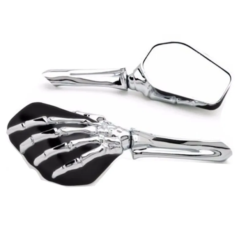 Universal 3D Skull Hand Motorcycle Rearview Mirrors For Harley Honda Yamaha Suzuki Cruiser Chopper Cafe Racer | Автомобили и