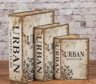 

Bookcse Europen retro imittion books box shell home decortion photogrphy disply props mericn storge home English series