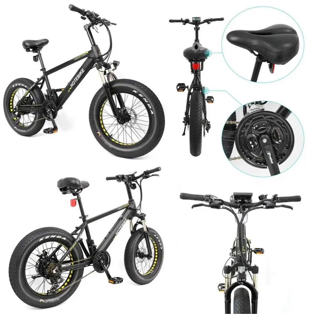 HOTEBIKE 36V 350W Мощный толстый Электрический велосипед со скрытой литиевой батареей