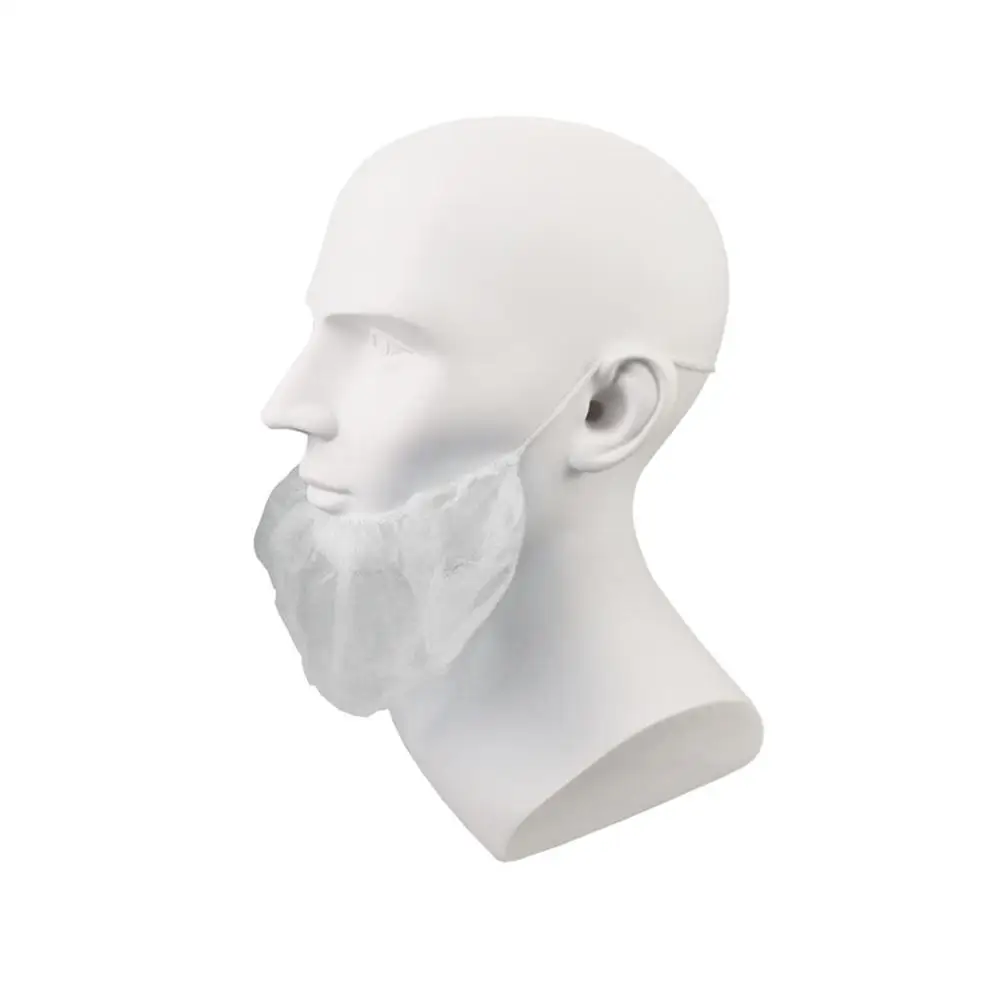 

100PCS Disposable Beard Nets Breathable Latex-Free Non-woven Beard Protector Nets For Keep Yourself Sanitary Comfortable Fit