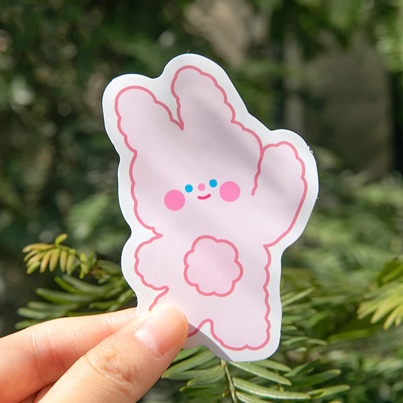

Fresh cartoon lovely rabbit flower rainbow candy sticker DIY junk magazine scrapbook sticker DIY lovely girl decoration sticker
