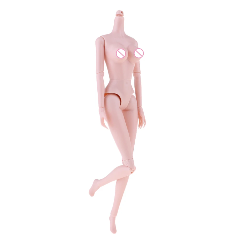 

1/6 Scale Female Doll Body without Head for BJD OB Kurhn, 14 Joints - Capable of Making Many Poses, High Quality Plastic