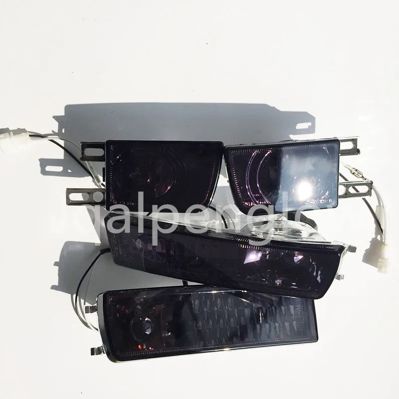 Передний свет дымчатые линзы туман светильник сигнала поворота лампа для VW/Golf/Jetta