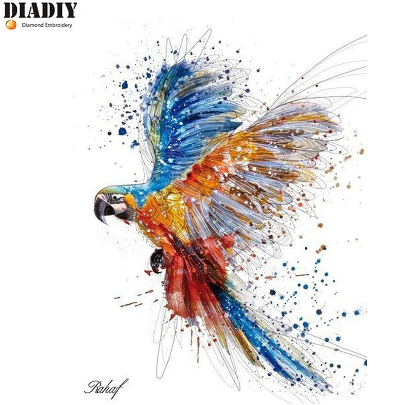 

Full Square/Round Drill 5D DIY Diamond Painting "Parrot colored" 3D Embroidery Cross Stitch Mosaic Home Decor