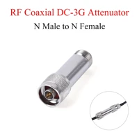 rf coaxial attenuators n male to female dc 3g 10dbi connector 5w frequency 0 3000mhz fixed adapter with extension cable