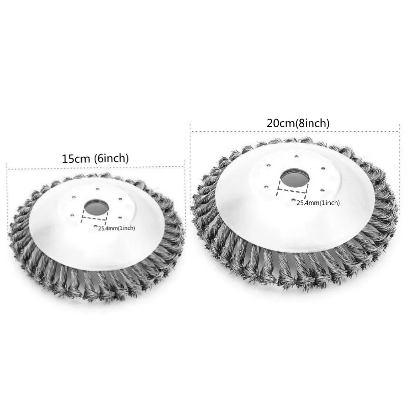 150 мм/200 мм стальная проволока триммерная головка газонокосилка для удаления пыли