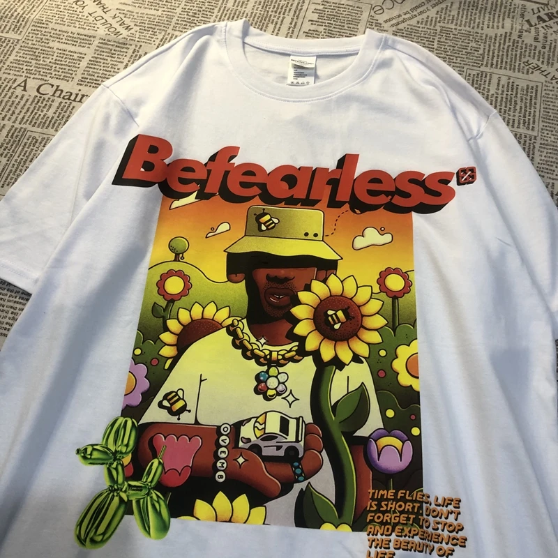 

Pure Cotton Goth Comics Hop Hop Woman Tshirts Letters Printed Fun Streetwear Graphic T Shirts Vintage Harajuku Summer Plus Size