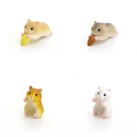 hamster eating sunflower seeds action figure 6 type cute creative model decoration ornament toys children gifts