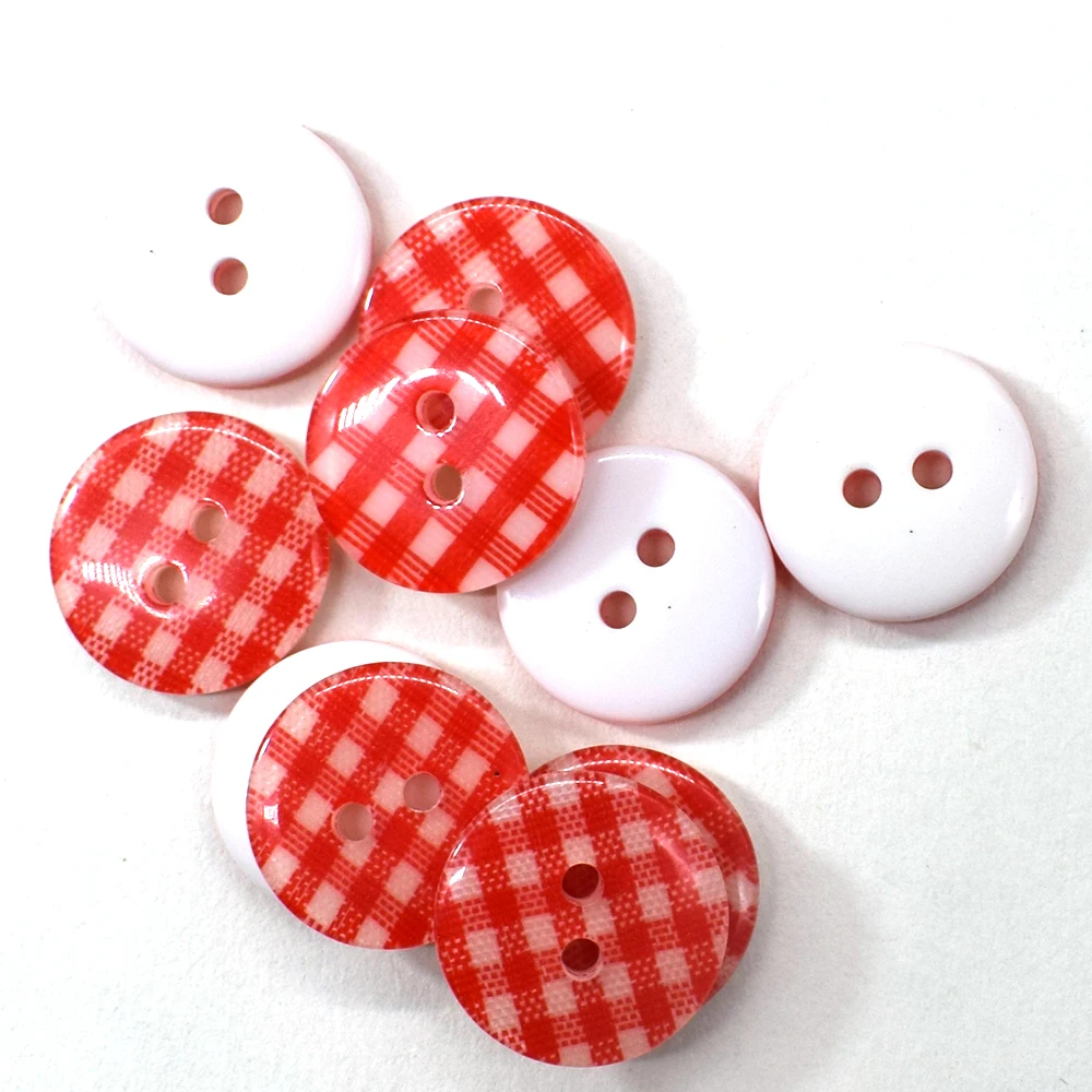 50PCS 15MM Random Mixed 2Holes Colors Plastic Buttons Sewing Tools DIY Patchwork Craft Resin Button Garments Accessories | Дом и сад