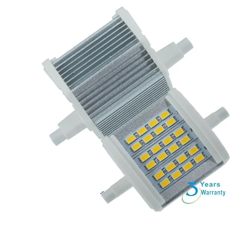 30 шт./лот 78 мм Светодиодная лампа R7S 8 Вт с 24 шт. SMD5730 j78 трубка прожектора AC85-265V 3 года