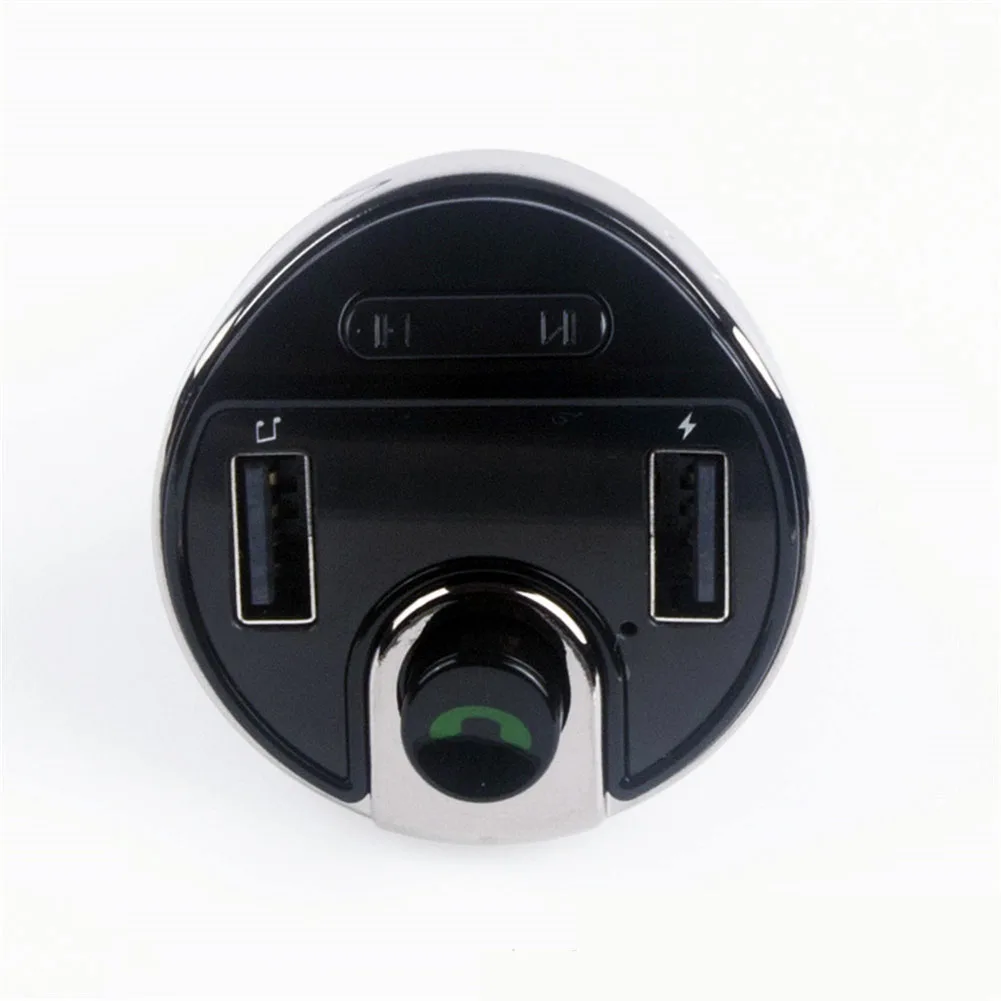 

MP3 беспроводной музыкальный плеер TF карта Автомобильный комплект аксессуаров гарнитура Универсальный FM-передатчик стабильный двойной USB а...