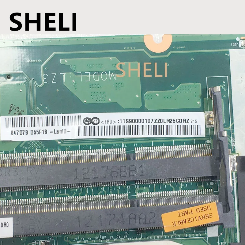 Материнская плата SHELI 11S90000107 DA0LZ3MB6G0 LZ3 PGA989 HM76 DDR3 GMA для ноутбука Lenovo Z580