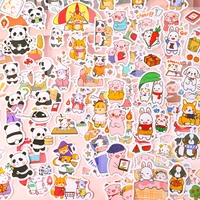 1 sheet cartoon panda puppy sticker diy handbook phone decoration sticker