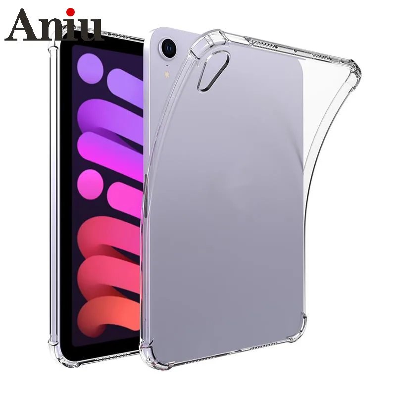 

Transparent Silicone Case for iPad Mini 6 Cover Shockproof Ultra Thin Clear Case for Apple 2021 Mini 6 Funda Case