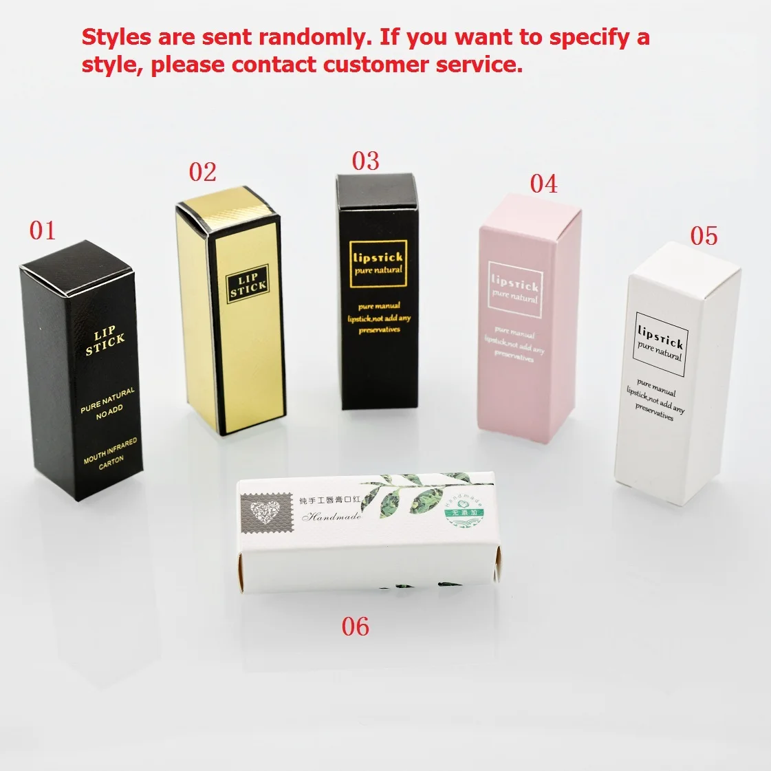 Lipstick carton 1/3/5 шт 9 мм образец под губную помаду DIY ручной работы губная помада пробный пустой тюбик внутренняя Диаметр 9 мм Форма для губной помады картонная упаковка - Цвет: Lipstick carton