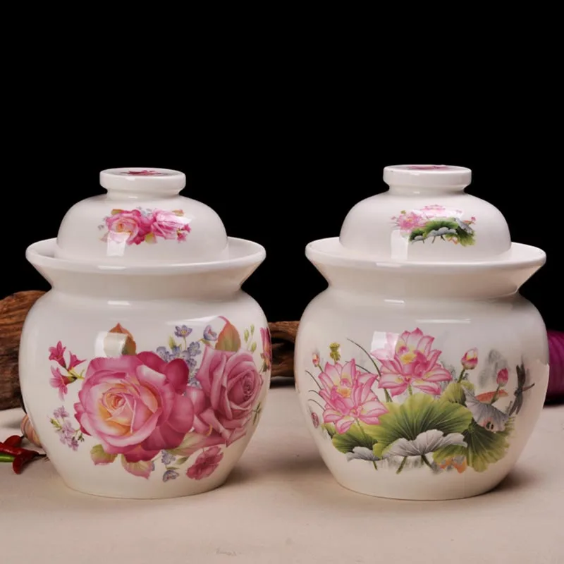 Цзиндэчжэнь Керамика солений банку герметичный бак для хранения в Корейском