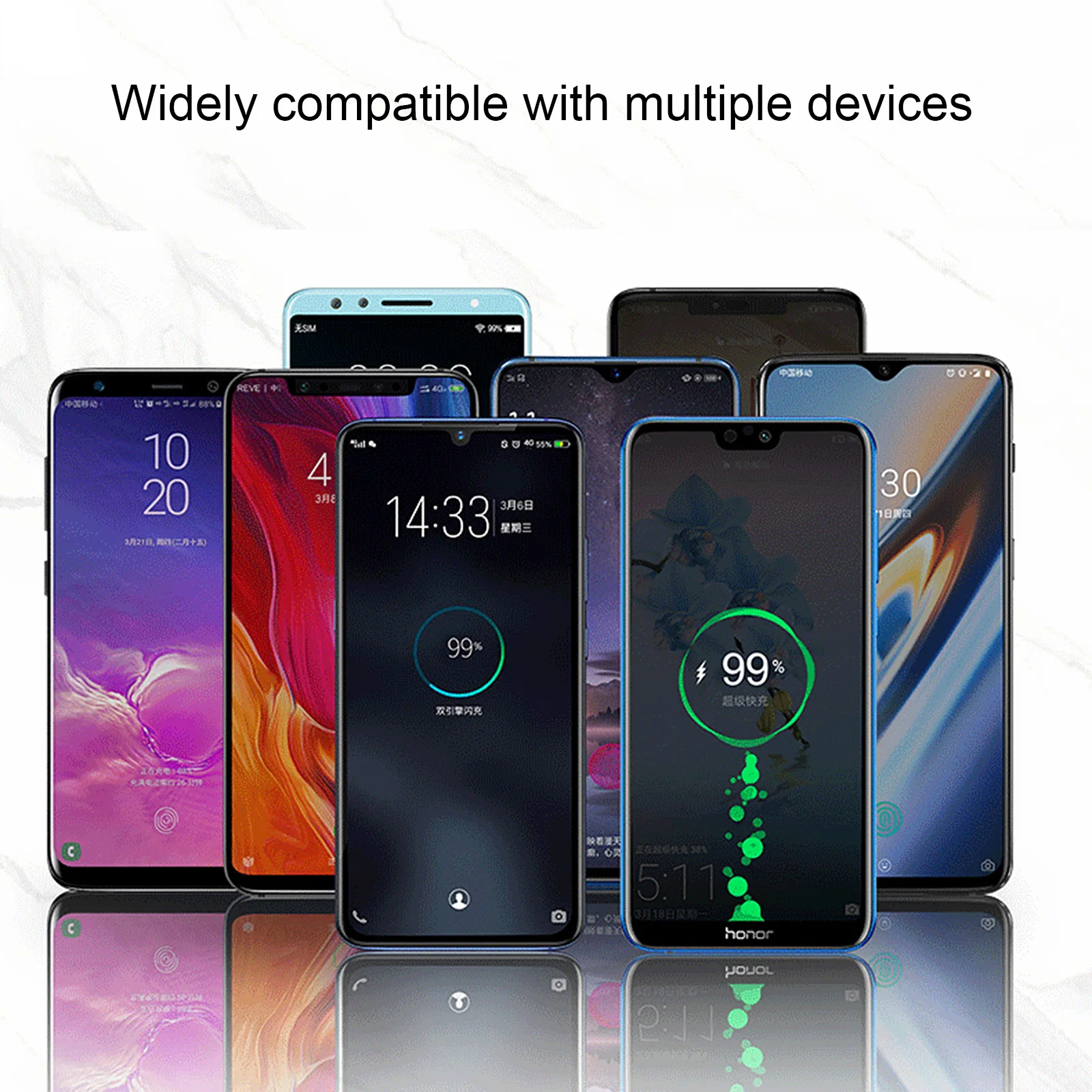 

Type-C Qi Wireless Charger Adapter Induction Receiver Coil For iPhone 12 pro max Phone Wireless Charge Pad dock