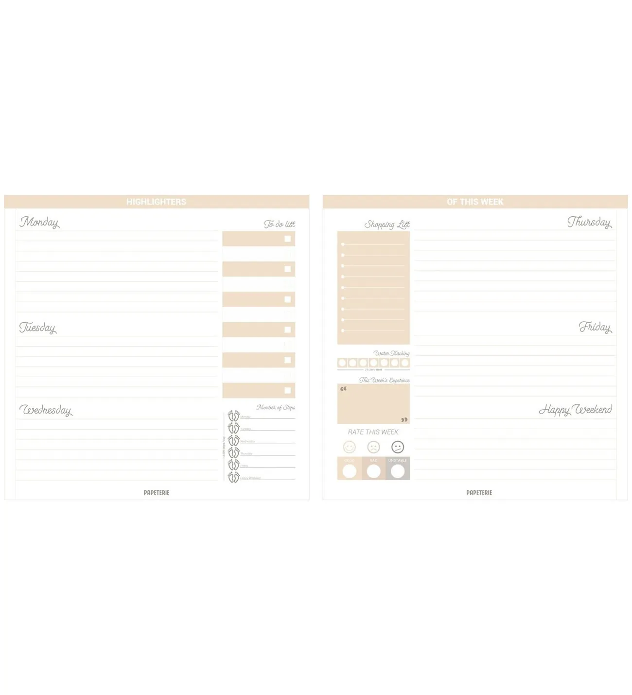 Папье планировщик темно-зеленый 2 шт.! (недатированный органайзер) | Канцтовары