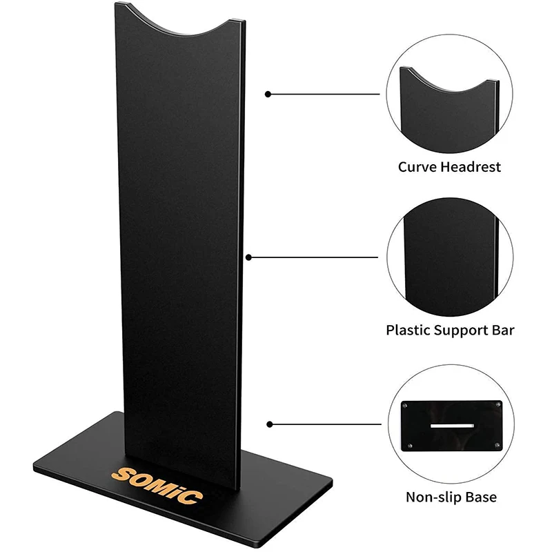 Подставка для беспроводных наушников держатель игровой гарнитуры с твердым