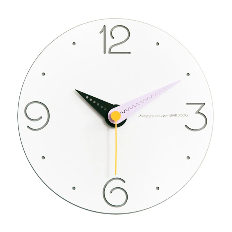 

Europe Style Wall Clock Fashion Simple Silent Living Room Wall Clock Modern Design White Reloj De Pared Wall Clocks BG50WC