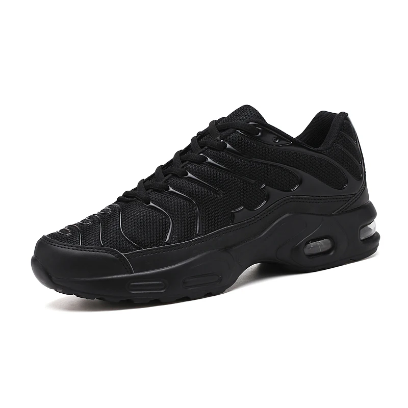 Г., осенняя повседневная обувь для мужчин, кроссовки, модные легкие дышащие спортивные для бега, обувь для бега Zapatos De Hombre, большие размеры - Цвет: Черный
