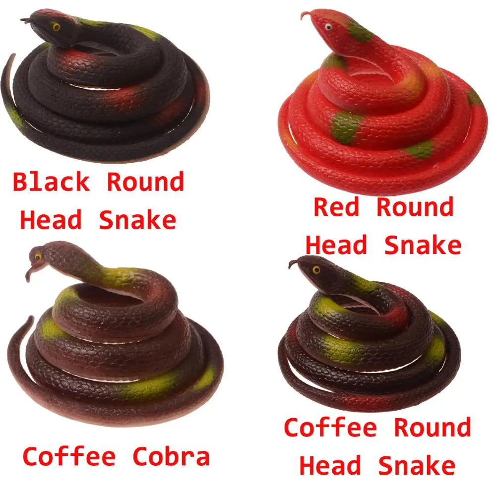 Реативный подарок Реалистичная мягкая резиновая игрушка змея сафари реквизит