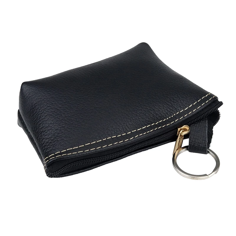

high quality first layer cowhide mini coin purse key cases dumpling type bank card case holding coin loose money storage bags