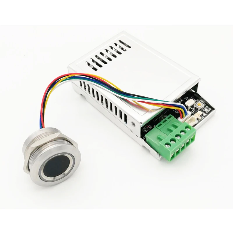 K216+R503 Fingerprint Control Board Relay Time 0.5s-20s With Remote Controller and Ring Indicator Light Fingerprint Module