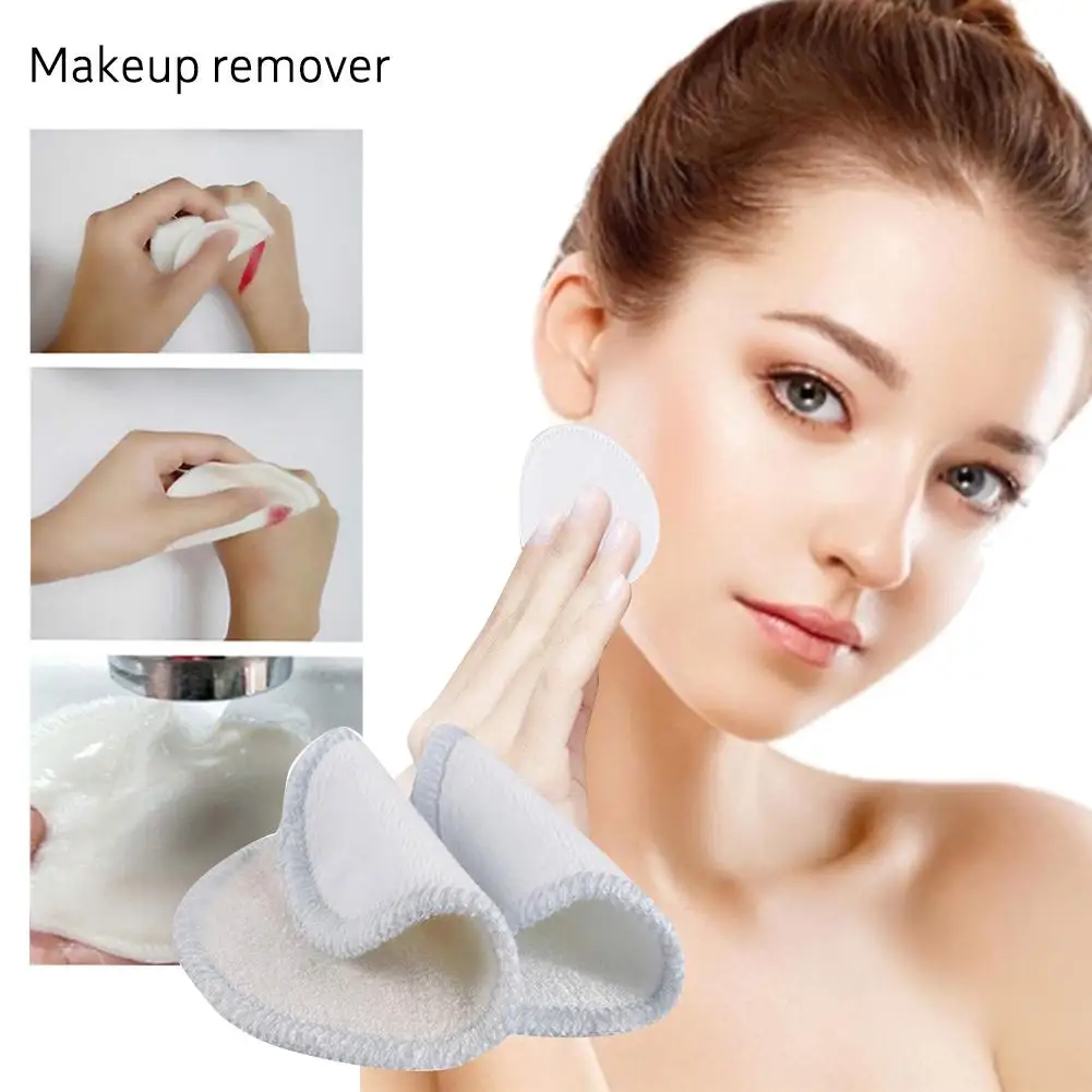 16 шт 8 см двухслойные салфетки для снятия макияжа Многоразовые безопасные