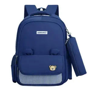 Детский школьный ранец для мальчиков и девочек 1-2-3-4 классов, легкий рюкзак на плечо с пеналом, рюкзак для мальчиков, школьная сумка