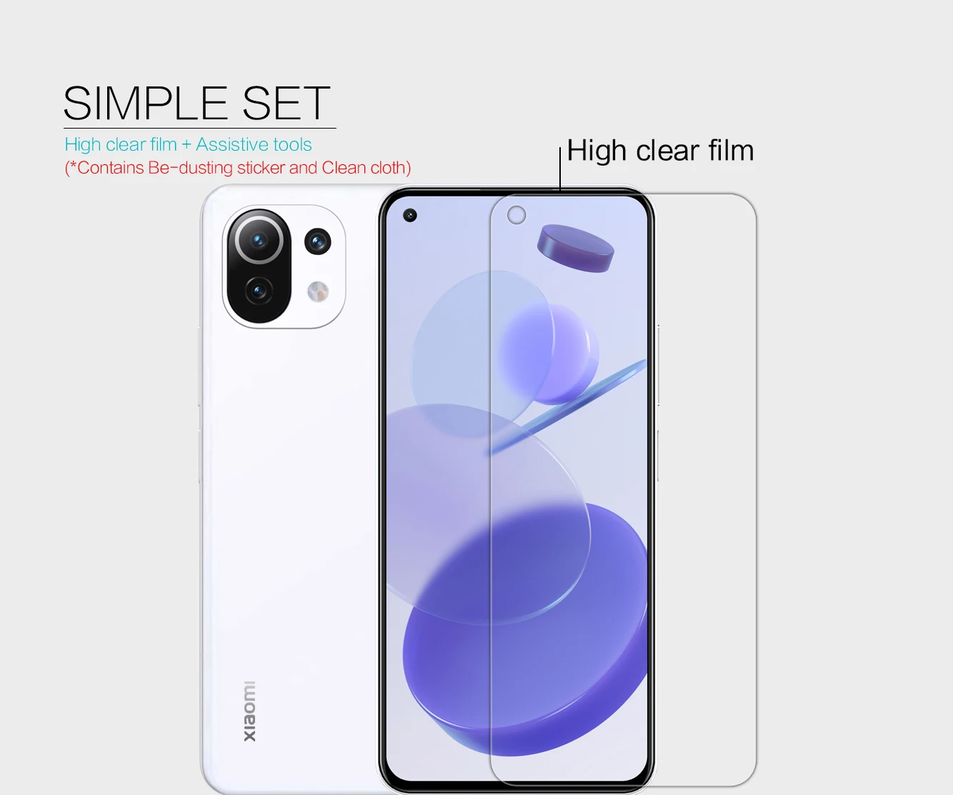 

2pcs/lot NILLKIN Crystal Super Clear Protective Film Anti-Glare Matte Screen Protector For Xiaomi Mi 11 Lite 4G/5G